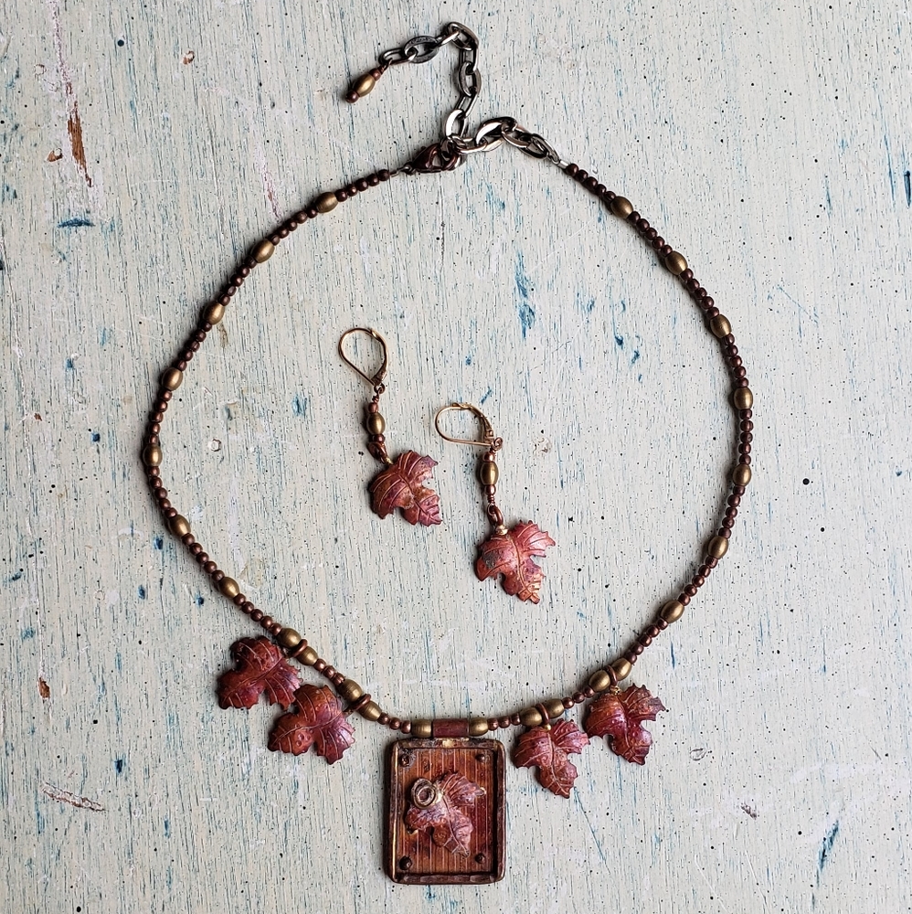 Copper Leaf Set - image 2